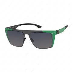 IC BERLIN Bibhu 01 Amazon Green Sides-Gun-Metal Black Black to Grey