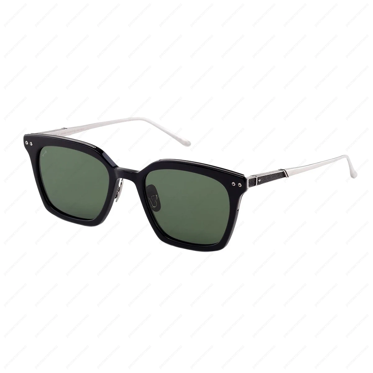 LEISURE SOCIETY Thorsen Sun Black / 12K Silver (Green Lens) LEISURE SOCIETY Thorsen Sun Black / 12K Silver (Green Lens)