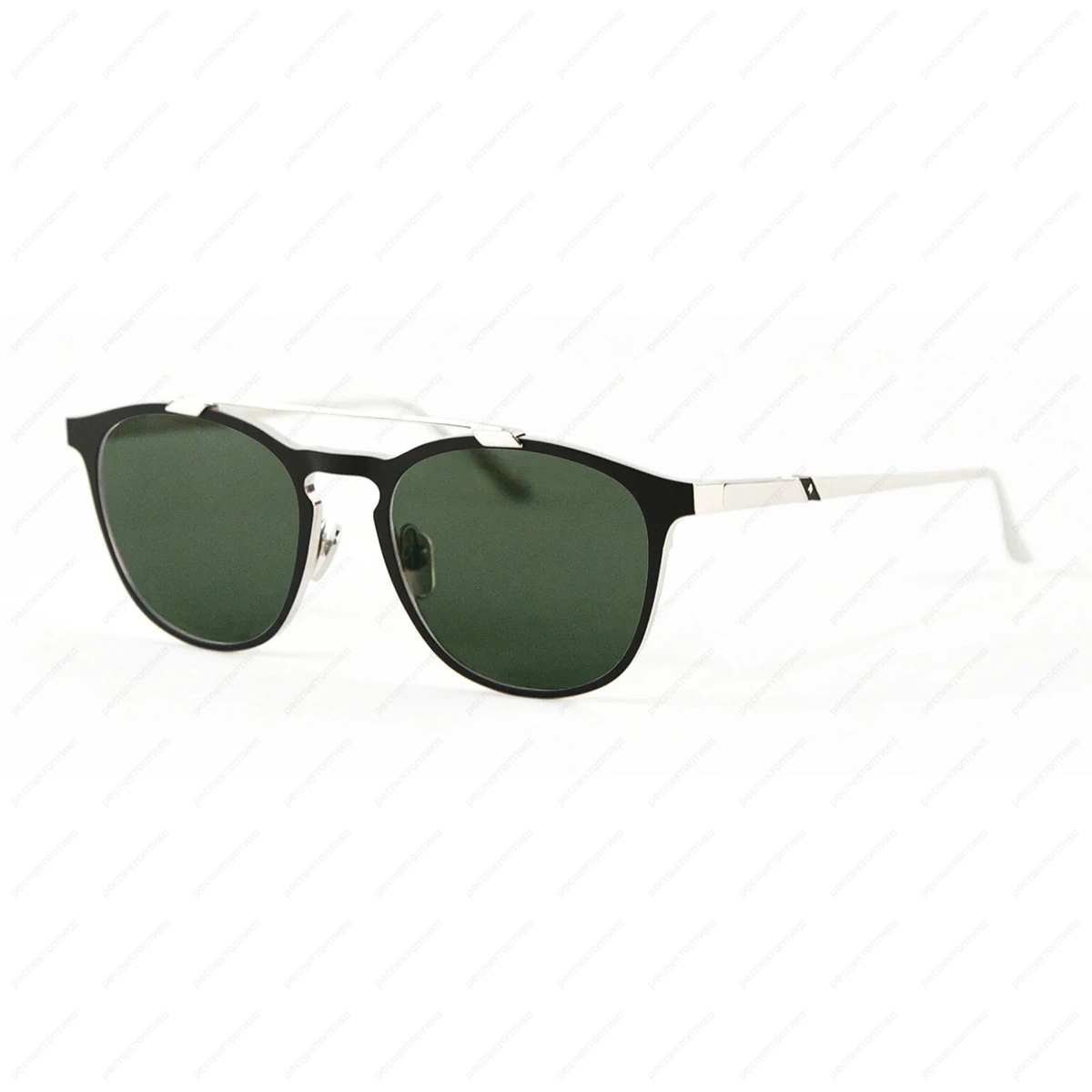 LEISURE SOCIETY Eze 53 Sun Black / 12K Silver (Green Lens)