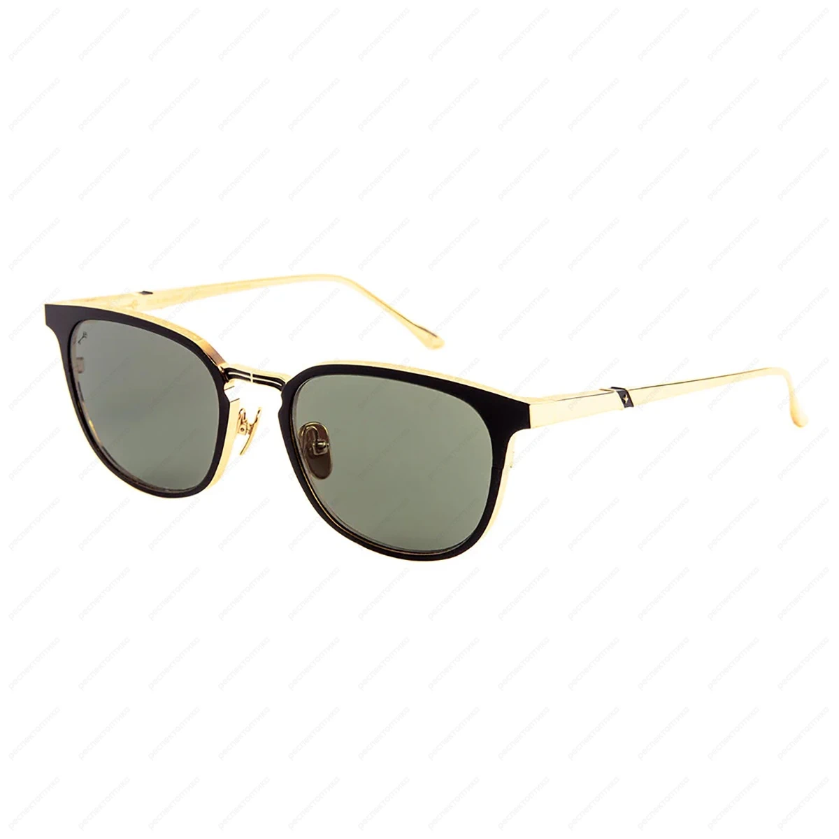 LEISURE SOCIETY Dorian Grey Sun Black / 24K Gold (Green Lens)