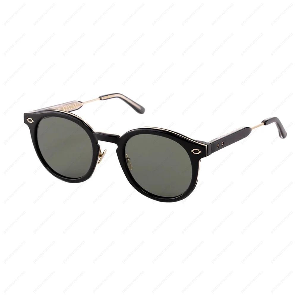 LEISURE SOCIETY Cortina Sun Black / 18K Gold (Green Lens)