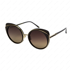 LEISURE SOCIETY Sonora Black / 18K Gold (Brown Gradient Lens) LEISURE SOCIETY Sonora Black / 18K Gold (Brown Gradient Lens)