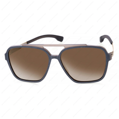 IC BERLIN Henrik B. L. Rocky-Grey-Rough Bronze Rocky Grey-Matt Dark-Brown Mirrored Polarized