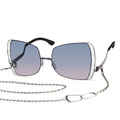 IC BERLIN VIP Shiny-Aubergine-Crystal-Clear Black Blueberry Gradient