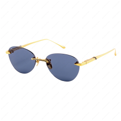 LEISURE SOCIETY Adelaide Sun 24K Gold (Blue Lens)